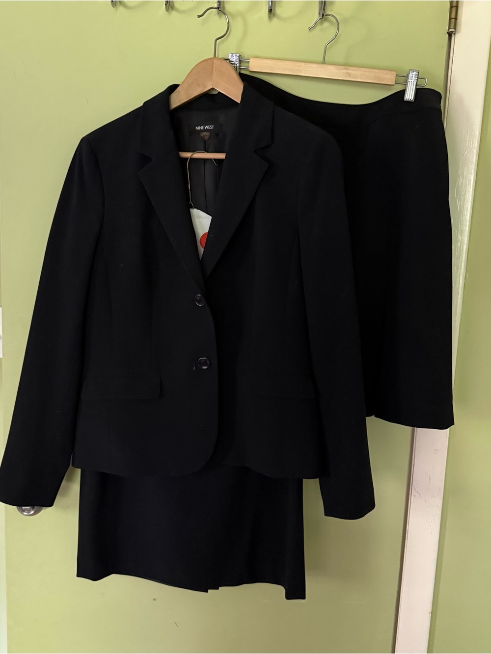 Nine West Black Women's Blazer with Two Matching Skirts - Picture 2 of 14